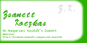 zsanett koczkas business card